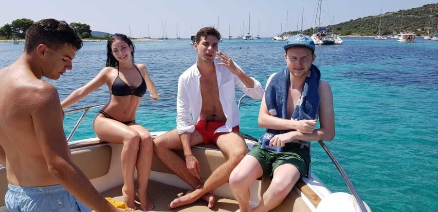 Split: Private Full Day Boat Trip to Blue Lagoon and Trogir - Nečujam Bay: shipwreck snorkeling and a mojito boat moment