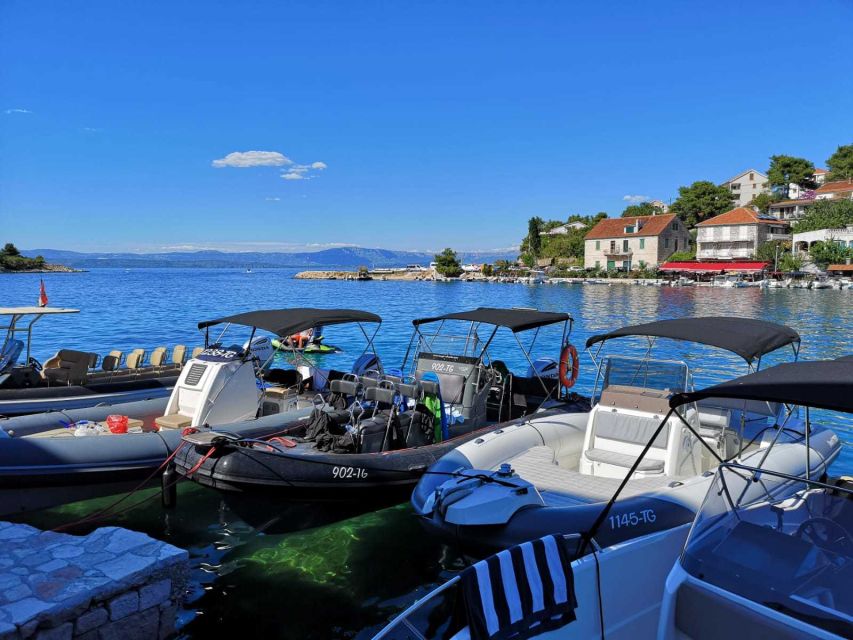 Split: Private Full Day Boat Trip to Blue Lagoon and Trogir - Sunset return to Split, plus the chance of dolphins