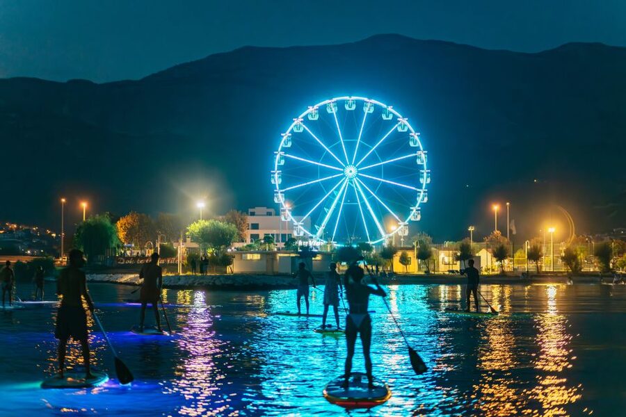 Split: Stand Up Paddleboard Night Glow Tour - When conditions change: calm river, cold nights, and an open sea option