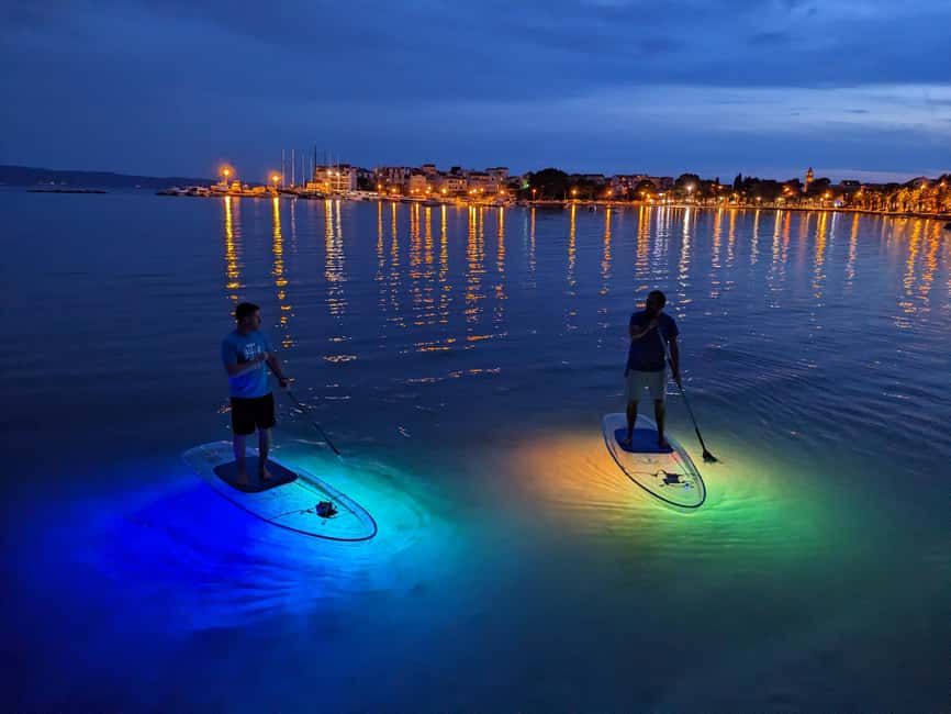 Split: Transparent SUP night Glow tour - The river at night: where the transparent board becomes the attraction