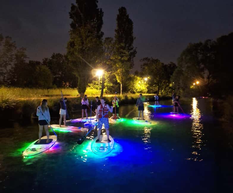 Split: Transparent SUP night Glow tour - Low season route options when the sea is calm and the river is cold