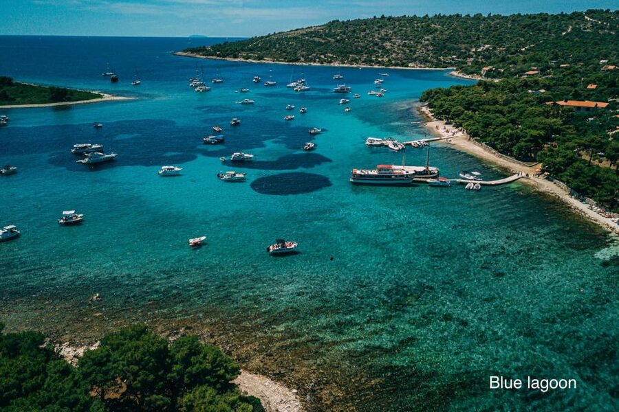 Split & Trogir: Private Blue Lagoon & Wine Tasting Boat Tour - Milna on Brač: Fishermen Village Atmosphere and Wine Tasting You Can Actually Enjoy