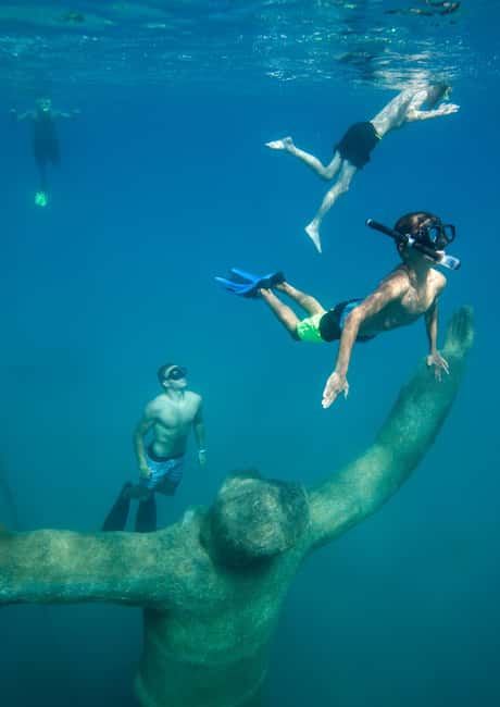 Trogir: Boat tour to Unique underwater museum - The private bay break, loungers, shade, and a beach bar